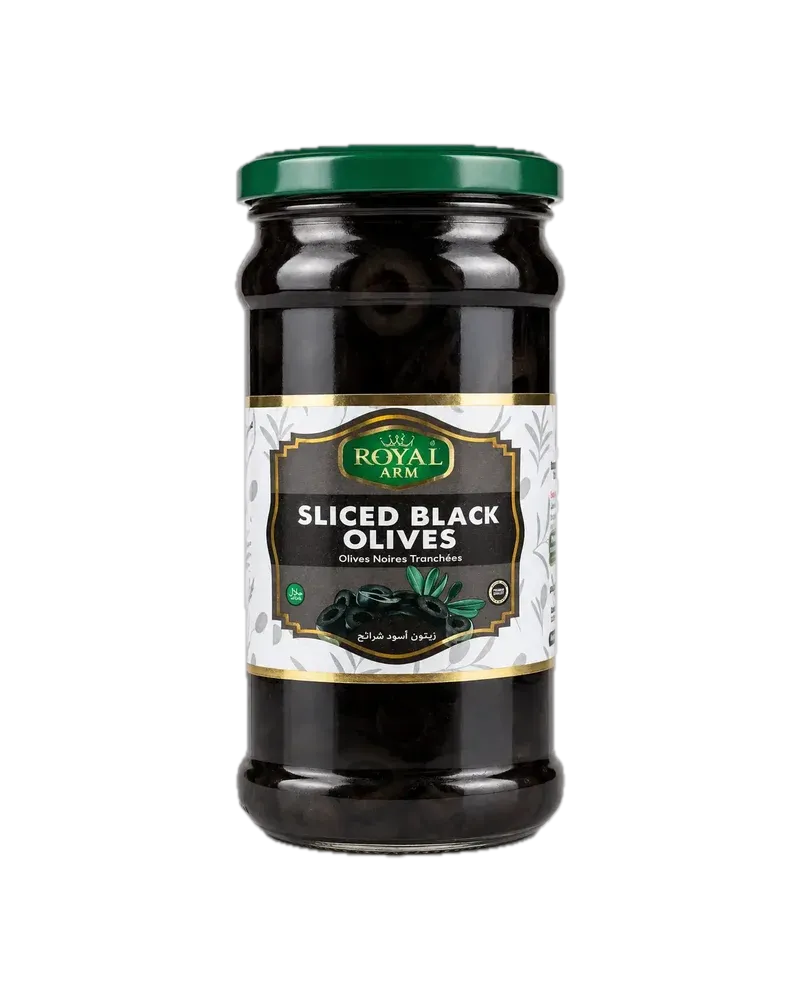 Royal Arm Sliced Black Olive 340g